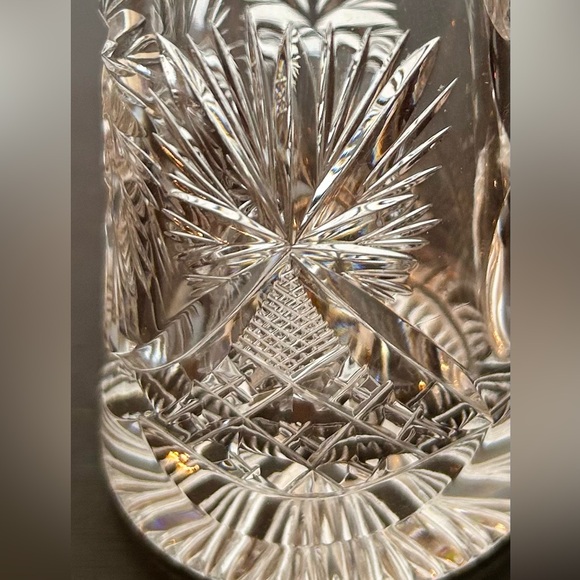 by BOHEMIA CRYSTAL-CRYSTALEX “Pinwheel” pattern, creamer. 5” - Picture 4 of 7